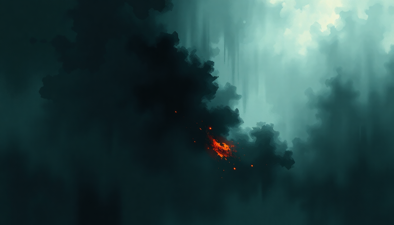 Fan-driven abstract illustration evoking the emotional arc of Stupify by Disturbed