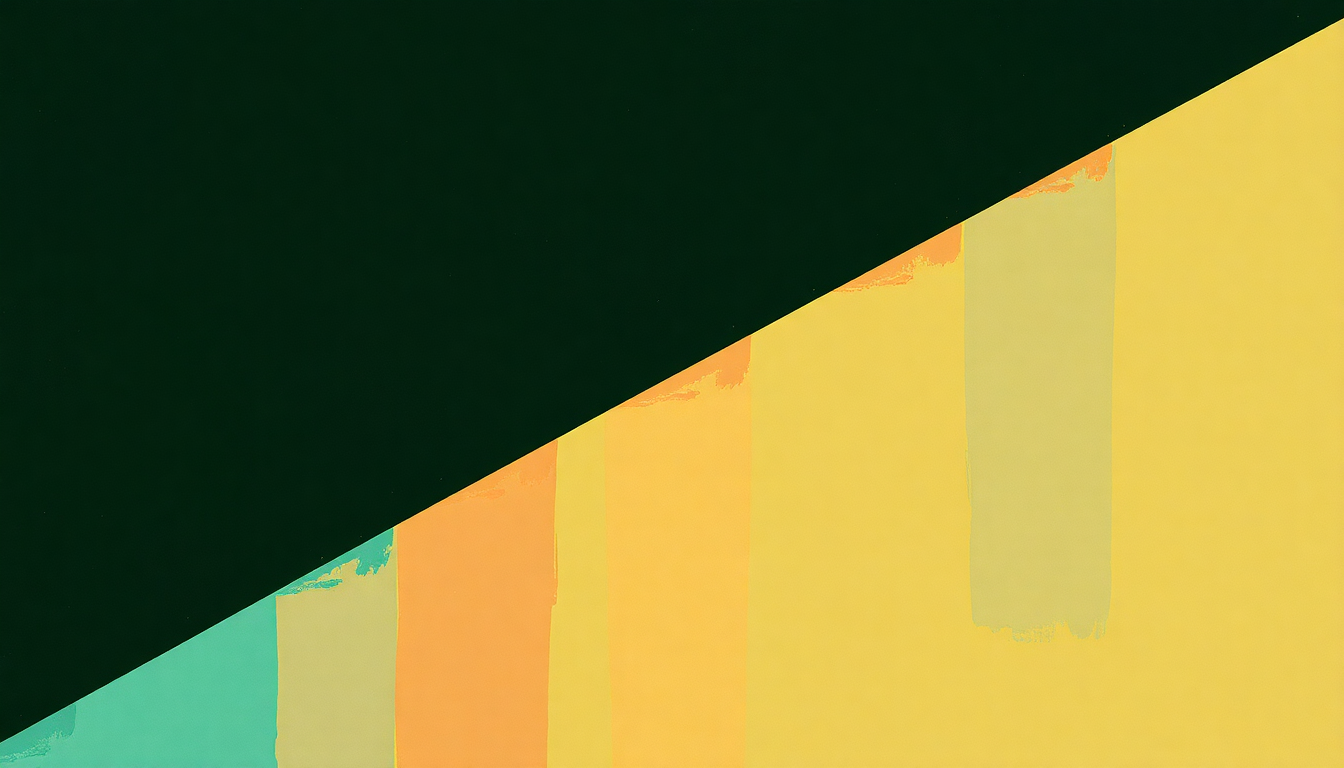 Fan-driven abstract illustration evoking the emotional arc of Suckin a Big Bottle of Gin by Joe Ely