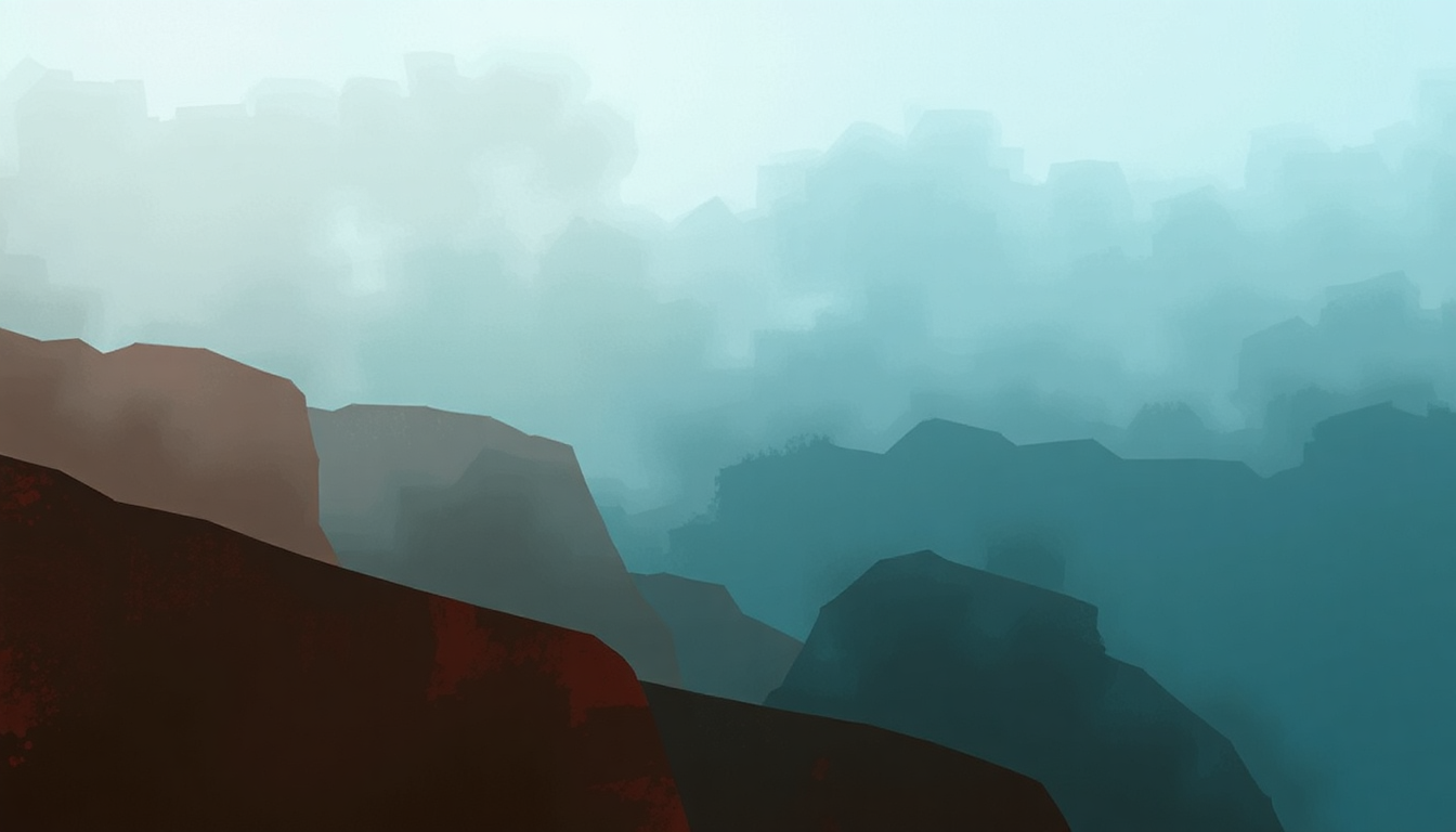 Fan-driven abstract illustration evoking the emotional arc of SugarHouse by Alex G