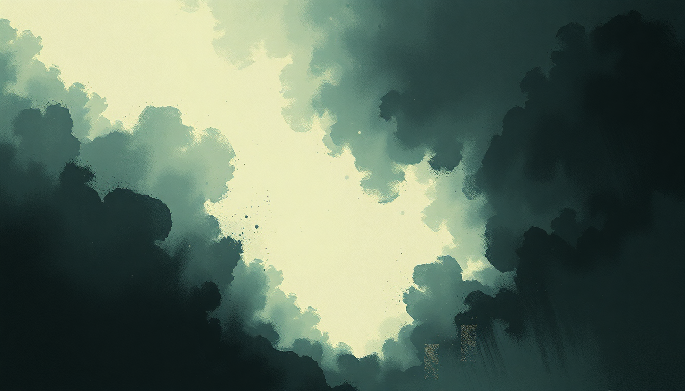 Fan-driven abstract illustration evoking the emotional arc of Sunbather by Deafheaven