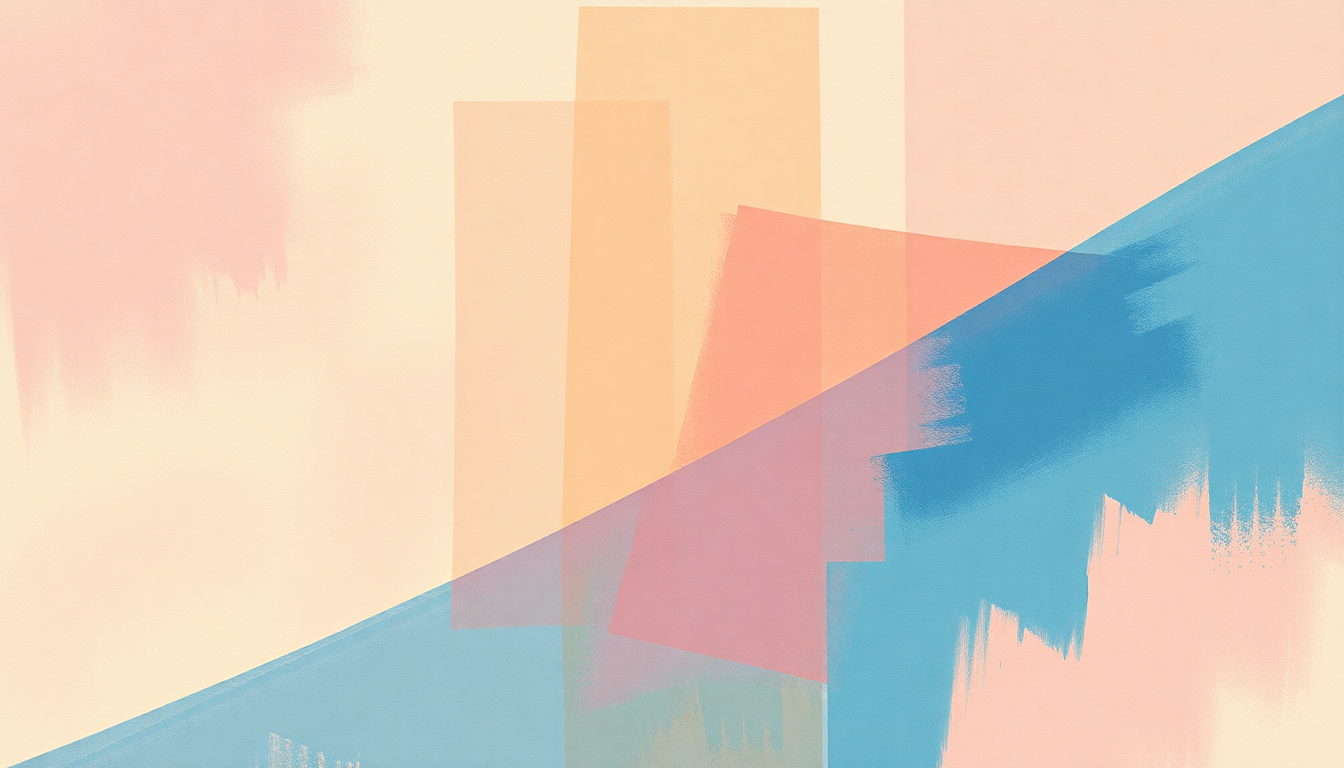 Fan-driven abstract illustration evoking the emotional arc of Surfing on a Rocket by Air