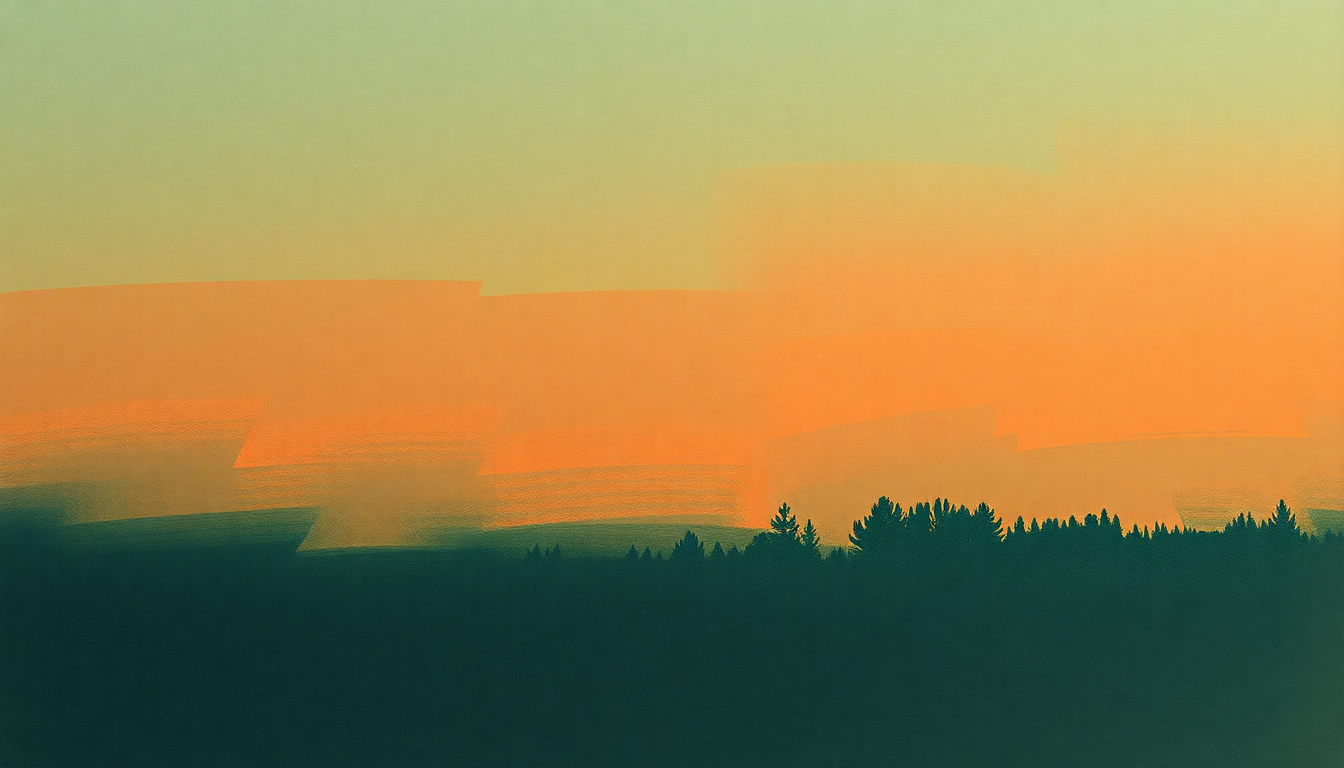 Fan-driven abstract illustration evoking the emotional arc of Suspicious Minds by Dwight Yoakam