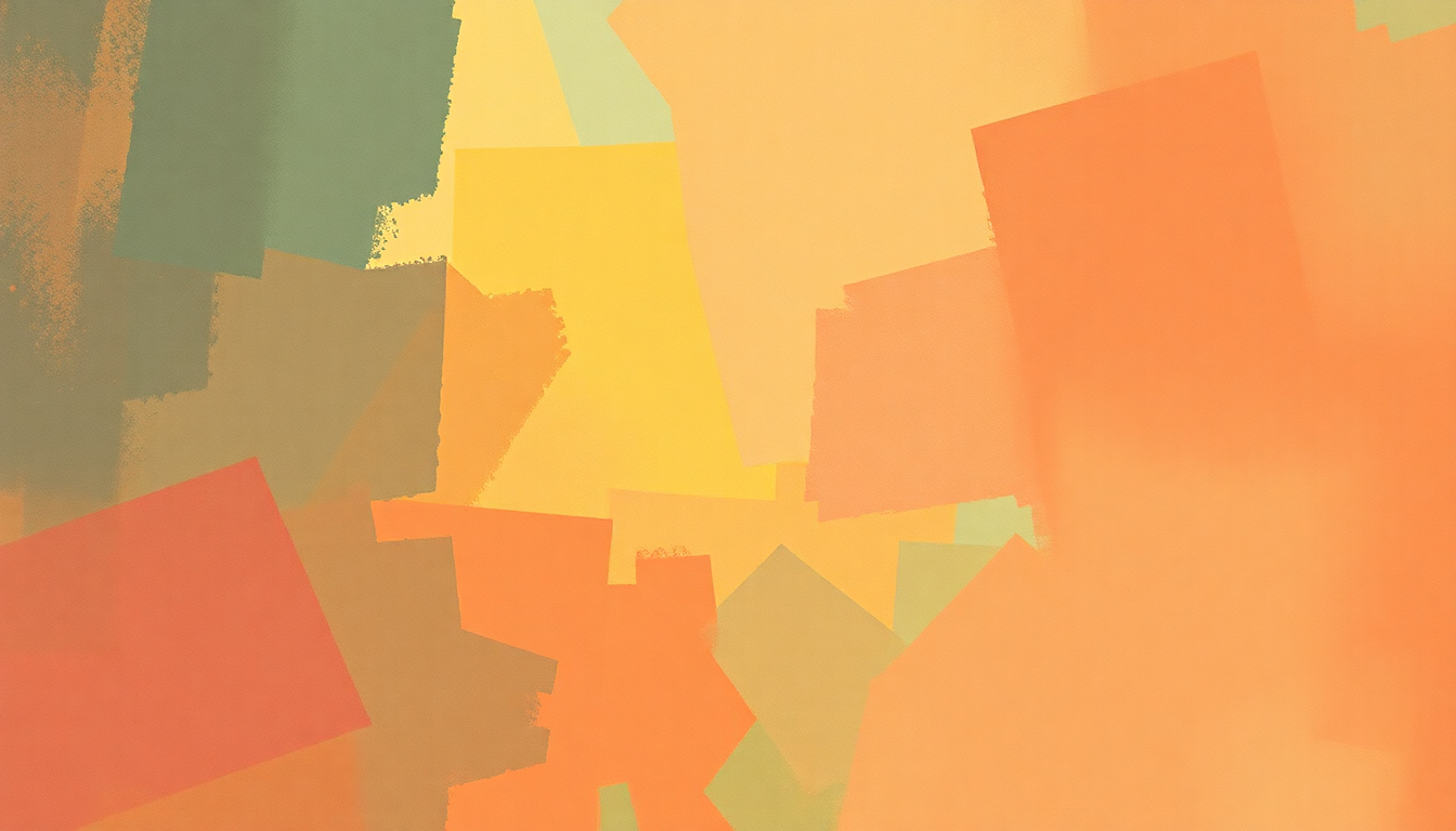 Fan-driven abstract illustration evoking the emotional arc of Sweet Georgia Brown by Joe Pass