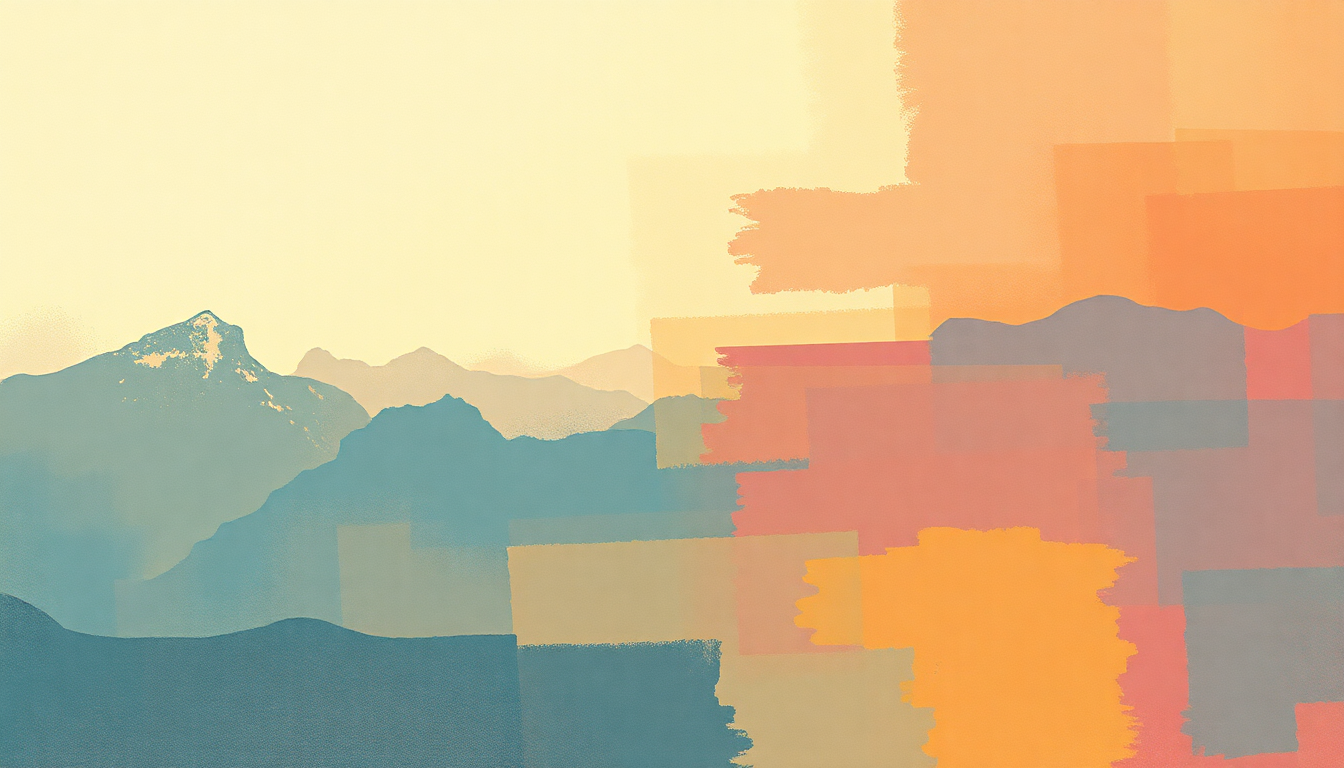 Fan-driven abstract illustration evoking the emotional arc of Sweet Home Alabama by Lynyrd Skynyrd