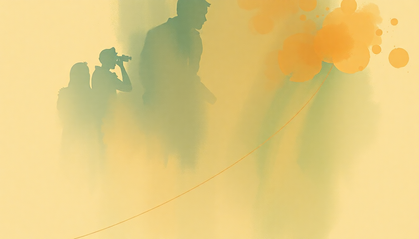 Fan-driven abstract illustration evoking the emotional arc of Symphony No. 4 by Gustav Mahler