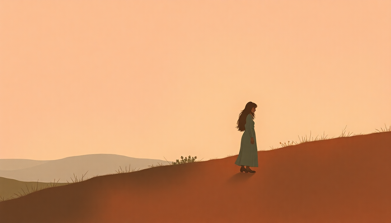 Fan-driven abstract illustration evoking the emotional arc of Take Me to Your World by Tammy Wynette