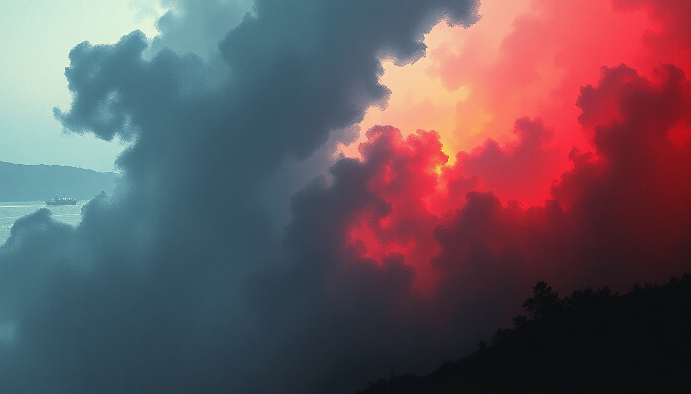 Fan-driven abstract illustration evoking the emotional arc of Take Warning by Operation Ivy