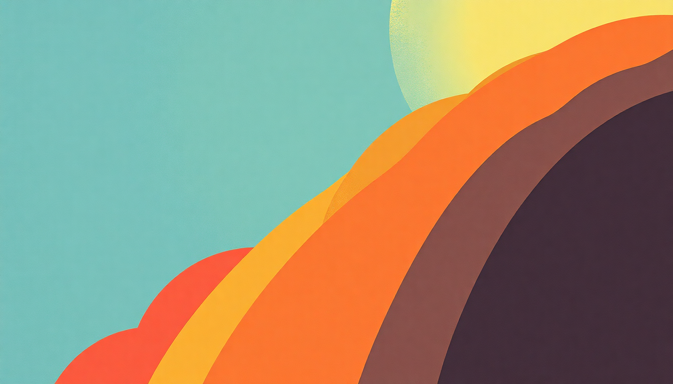 Fan-driven abstract illustration evoking the emotional arc of Talking Book by Stevie Wonder