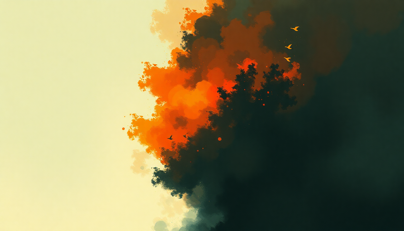 Fan-driven abstract illustration evoking the emotional arc of Tamale by Tyler, the Creator