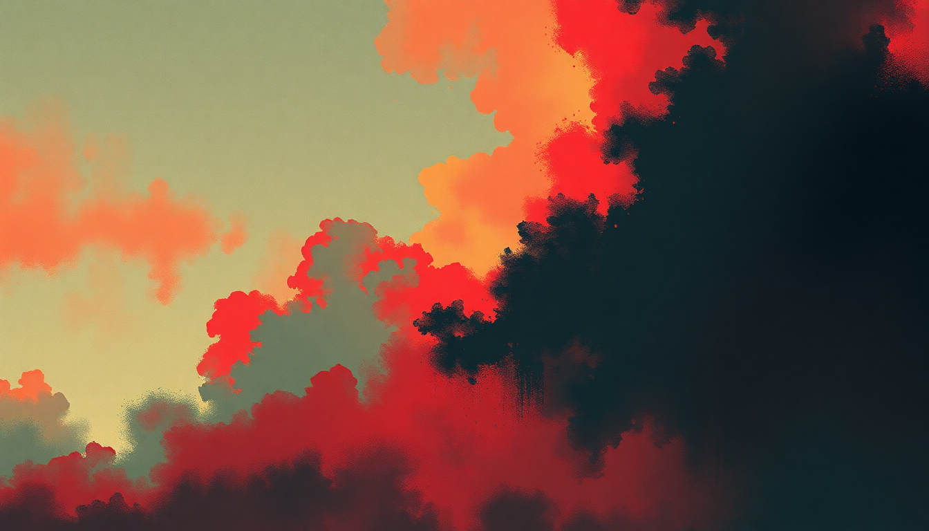 Fan-driven abstract illustration evoking the emotional arc of Tame by Pixies