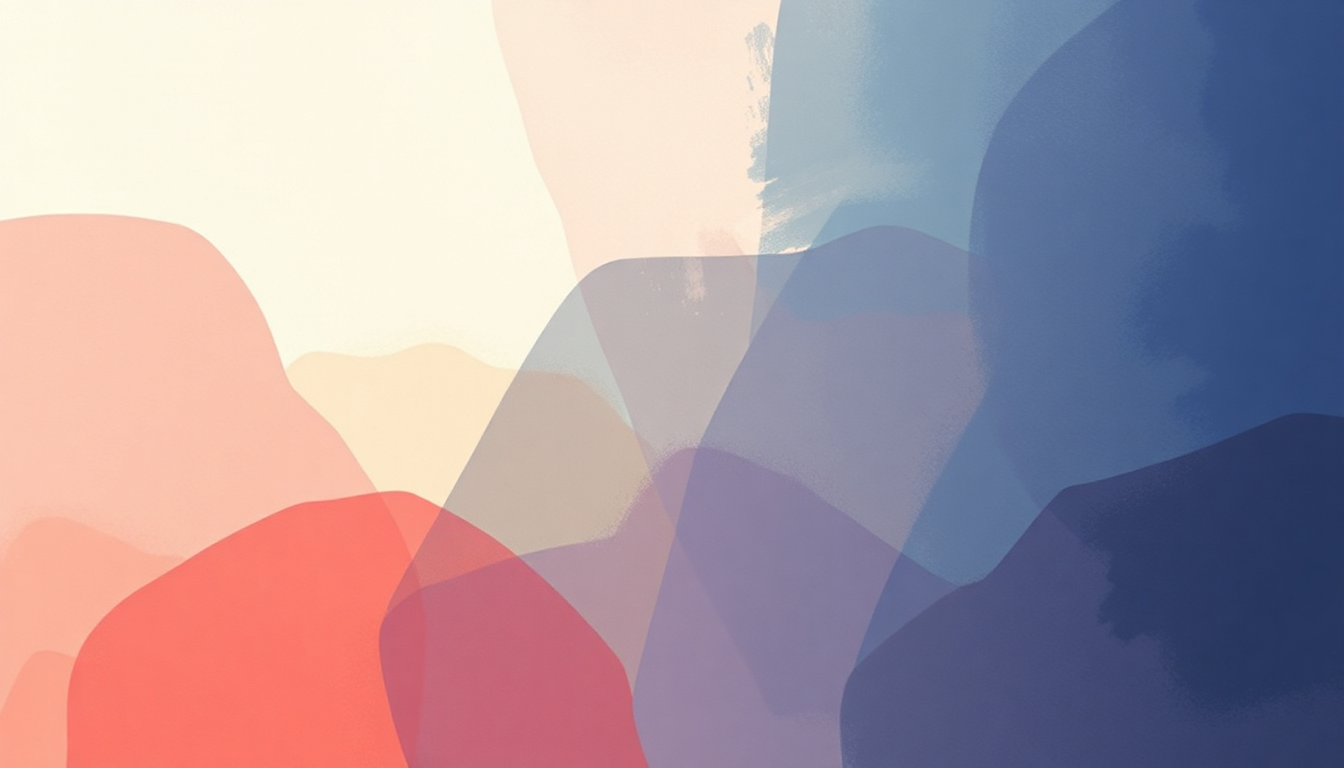 Fan-driven abstract illustration evoking the emotional arc of Taste of Love by Twice