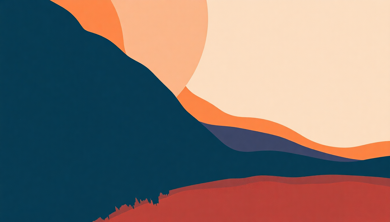 Fan-driven abstract illustration evoking the emotional arc of Tenderness by Parquet Courts