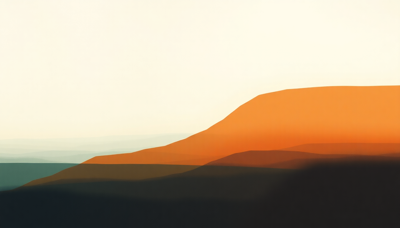 Fan-driven abstract illustration evoking the emotional arc of Terminal by Pelican