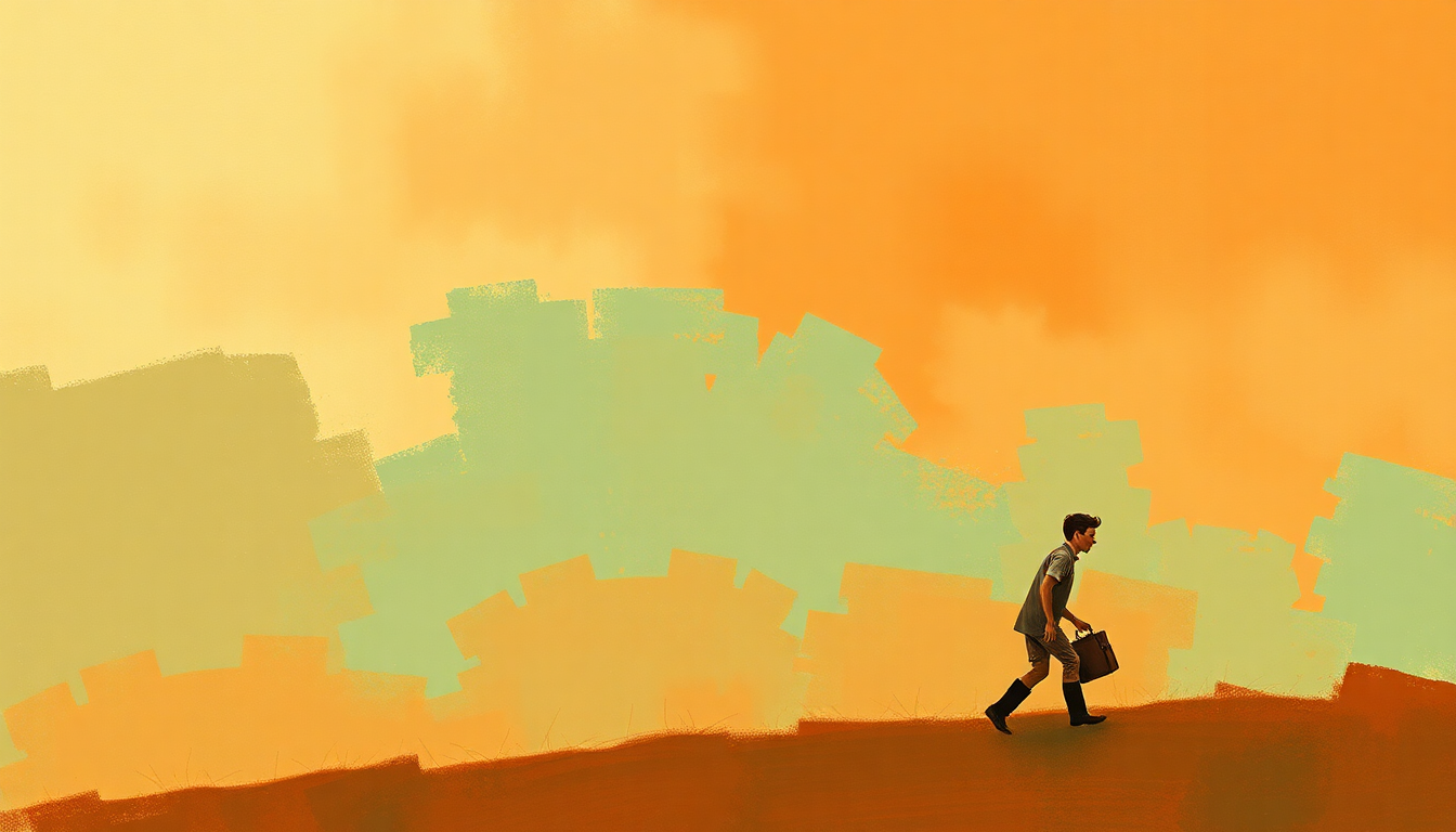 Fan-driven abstract illustration evoking the emotional arc of That'll Be the Day by Buddy Holly