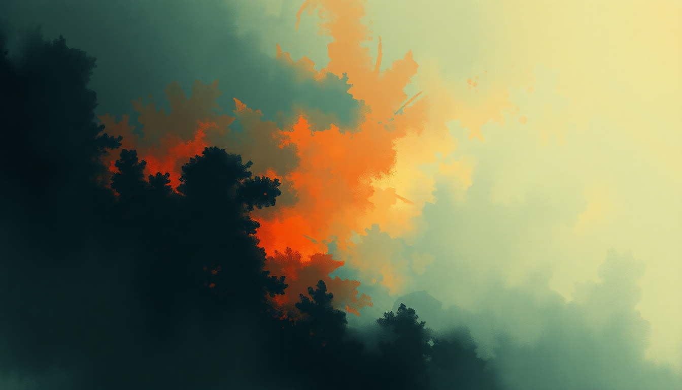 Fan-driven abstract illustration evoking the emotional arc of The 11th Hour by Rancid