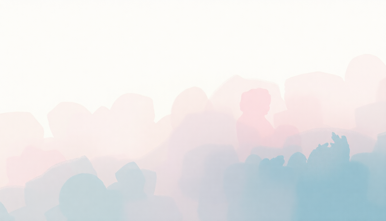 Fan-driven abstract illustration evoking the emotional arc of The Alphabet Song by Cedarmont Kids