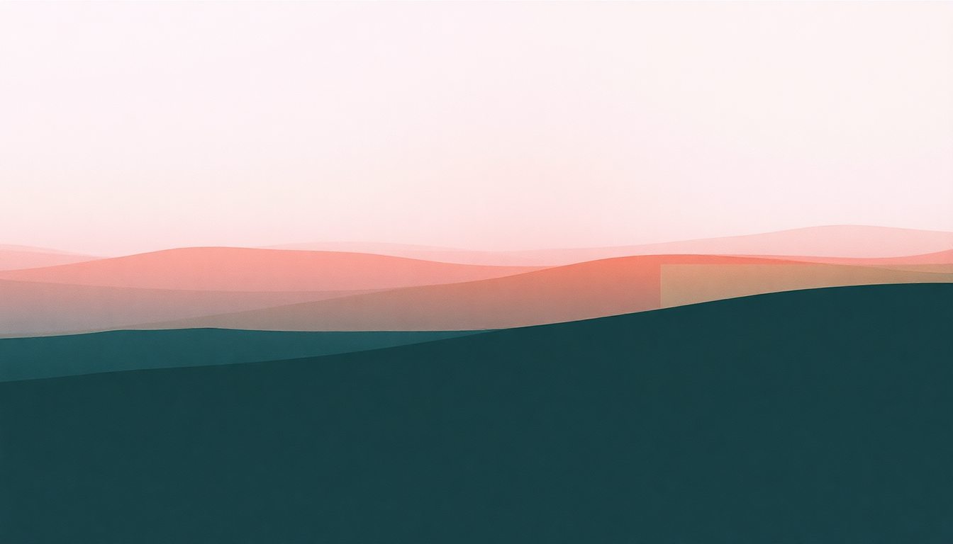 Fan-driven abstract illustration evoking the emotional arc of The Castratos Walk by William Basinski