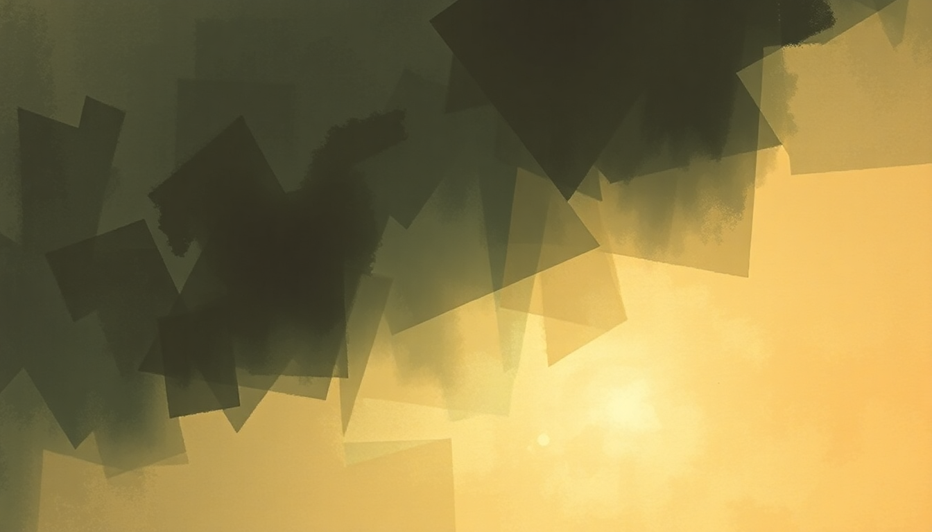 Fan-driven abstract illustration evoking the emotional arc of The Clock by Thom Yorke