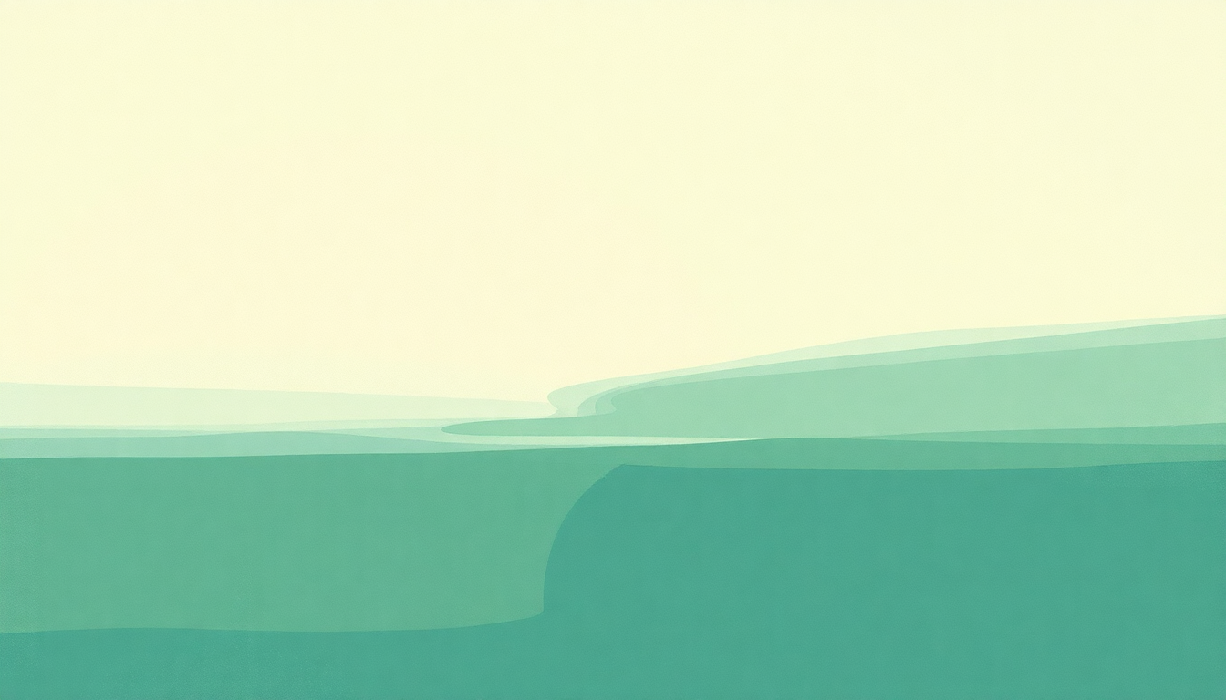 Fan-driven abstract illustration evoking the emotional arc of The Cruel Sea by The Ventures