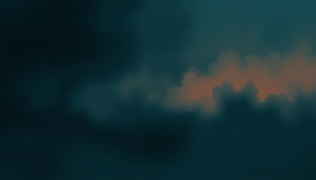 Fan-driven abstract illustration evoking the emotional arc of The Dark by Eddie Vedder