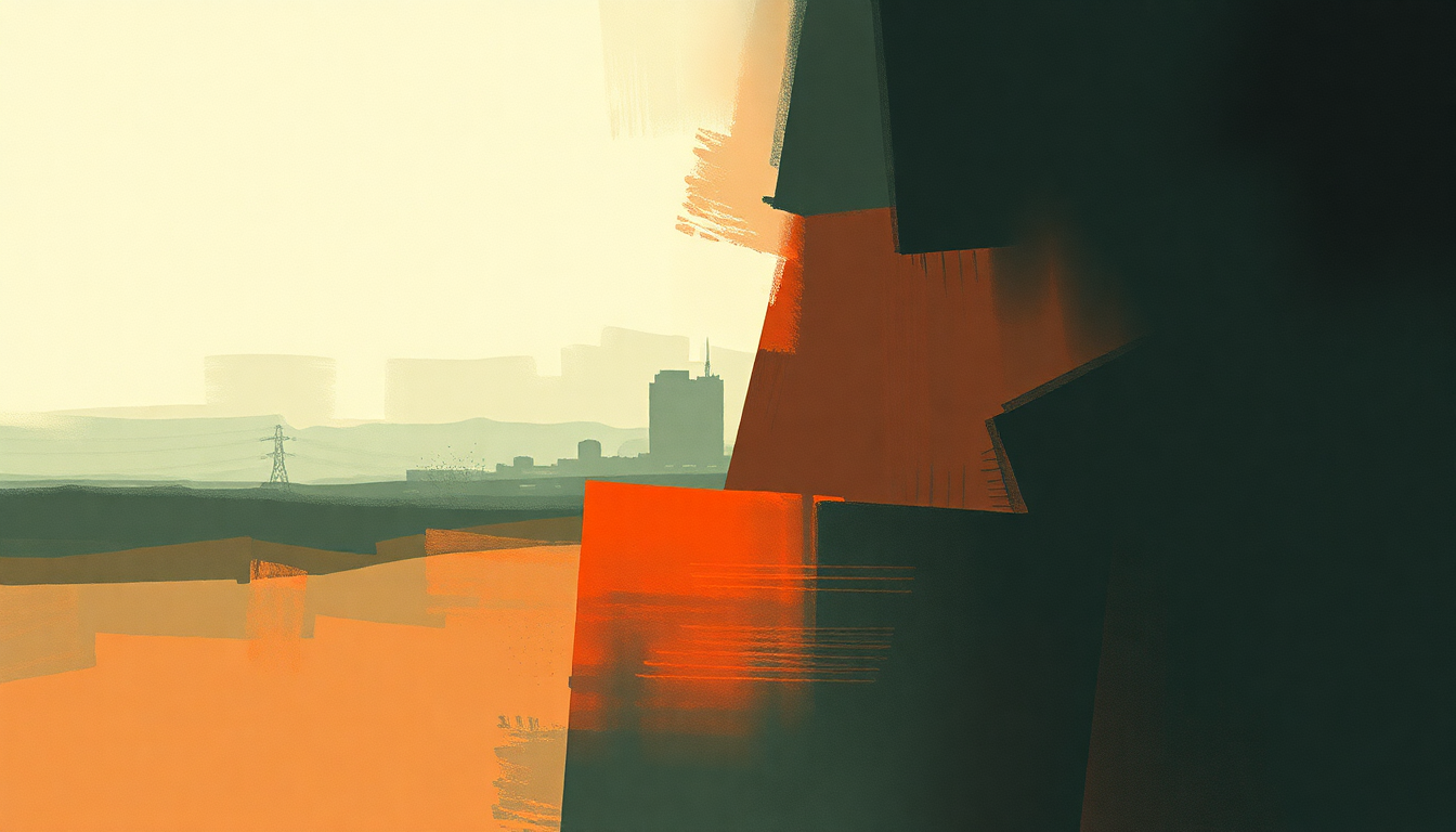 Fan-driven abstract illustration evoking the emotional arc of The Day by Moby