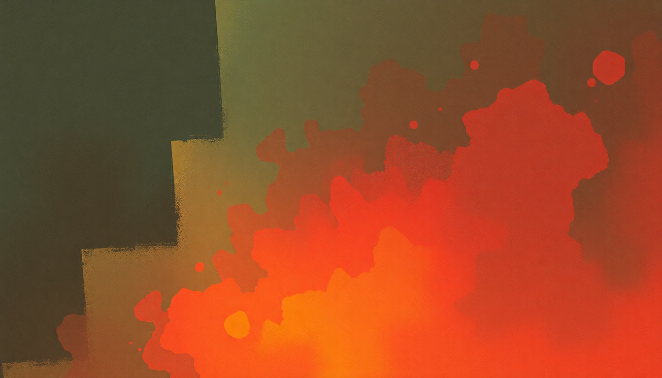 Fan-driven abstract illustration evoking the emotional arc of The Devil by The Rapture