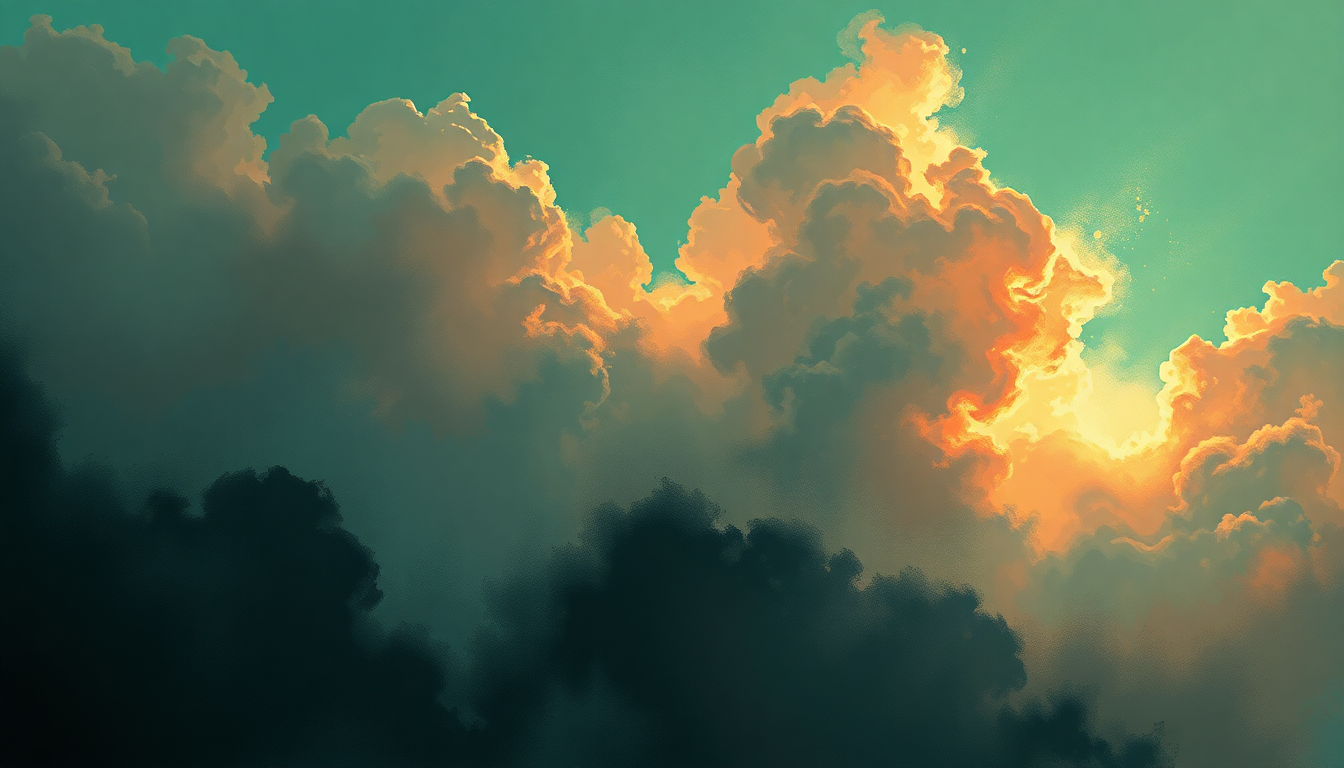 Fan-driven abstract illustration evoking the emotional arc of The Green Manalishi by Judas Priest