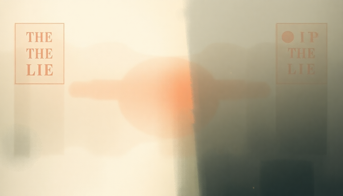 Fan-driven abstract illustration evoking the emotional arc of The Lie by Nick Mulvey