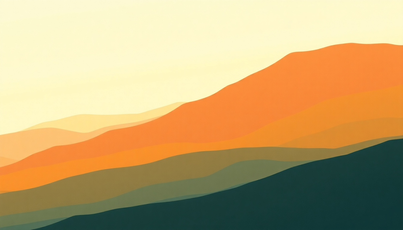 Fan-driven abstract illustration evoking the emotional arc of The Long Run by Eagles