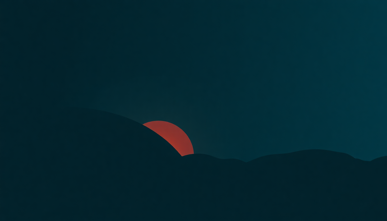 Fan-driven abstract illustration evoking the emotional arc of The Man Amplifier by Young Marble Giants