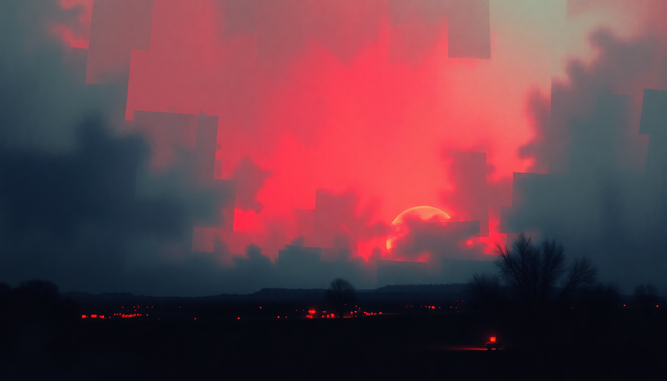 Fan-driven abstract illustration evoking the emotional arc of The Mercy Seat by Nick Cave and the Bad Seeds