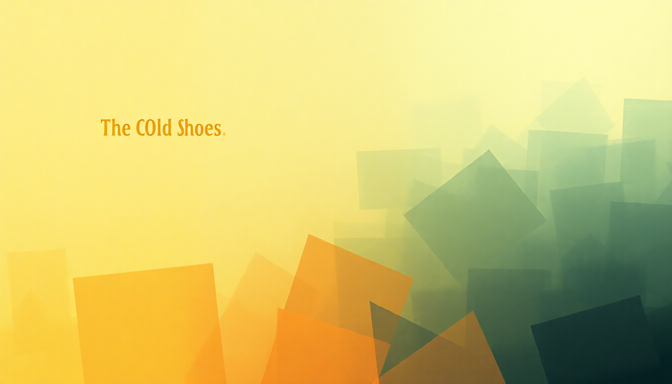 Fan-driven abstract illustration evoking the emotional arc of The Old Gold Shoe by Lambchop