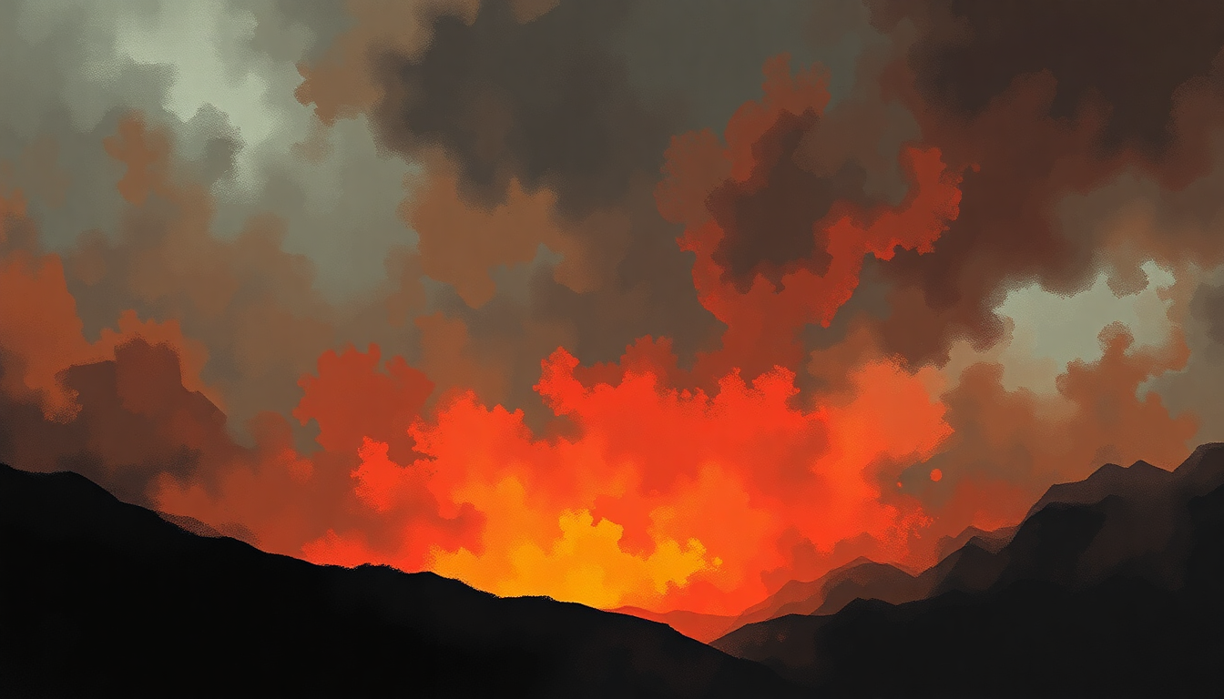 Fan-driven abstract illustration evoking the emotional arc of The Pot by Tool