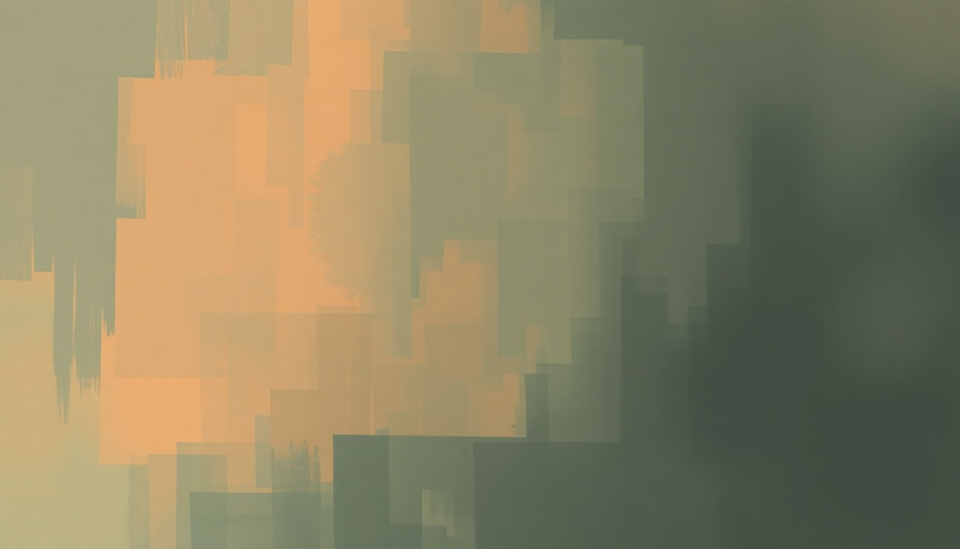 Fan-driven abstract illustration evoking the emotional arc of The Professor and La Fille Danse by Damien Rice