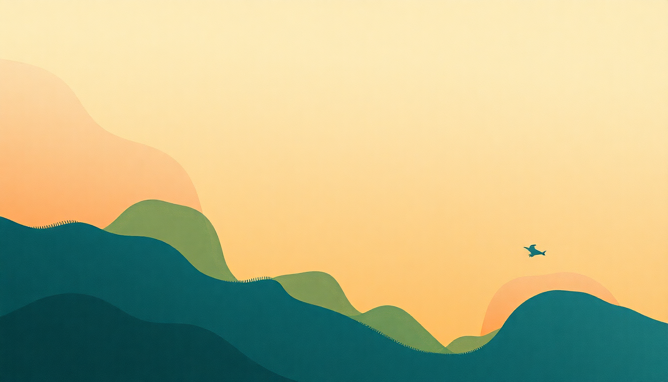 Fan-driven abstract illustration evoking the emotional arc of The Prophet by Sunny Day Real Estate