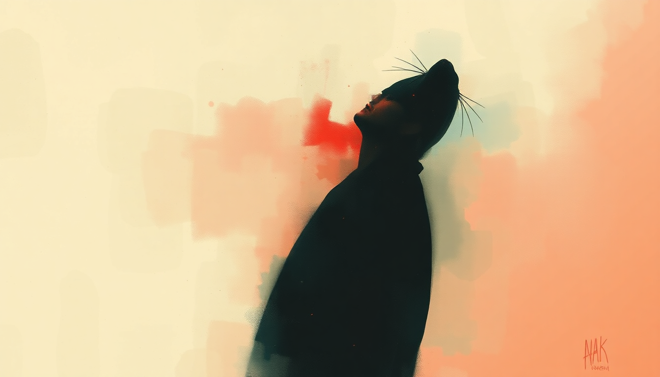 Fan-driven abstract illustration evoking the emotional arc of The Rat by The Walkmen