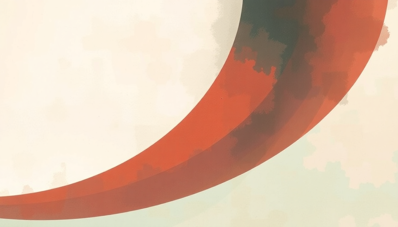 Fan-driven abstract illustration evoking the emotional arc of The Saint by Orbital