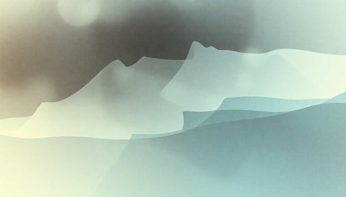 Fan-driven abstract illustration evoking the emotional arc of The Sky Moves Sideways by Porcupine Tree