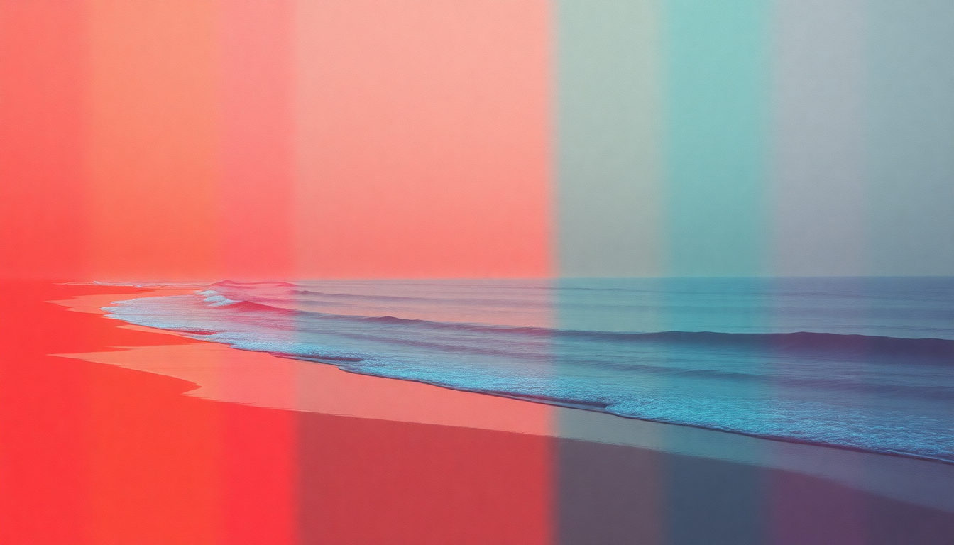 Fan-driven abstract illustration evoking the emotional arc of The Tide Is High by Blondie