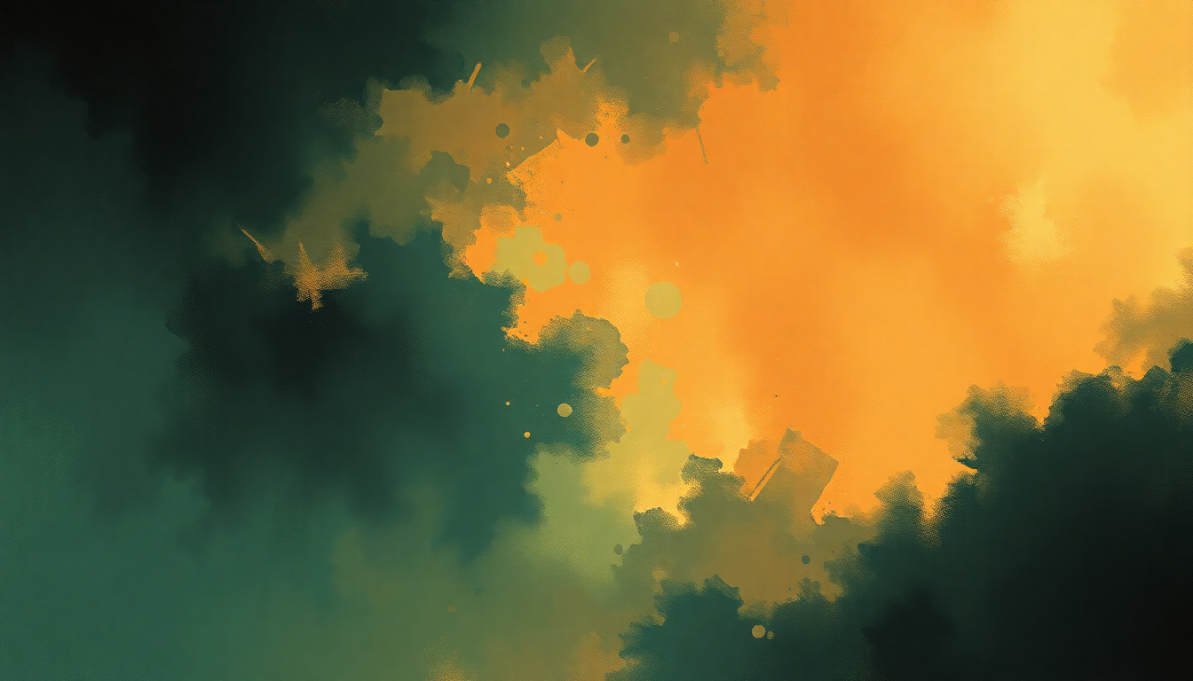 Fan-driven abstract illustration evoking the emotional arc of The Toys Go Winding Down by Primus