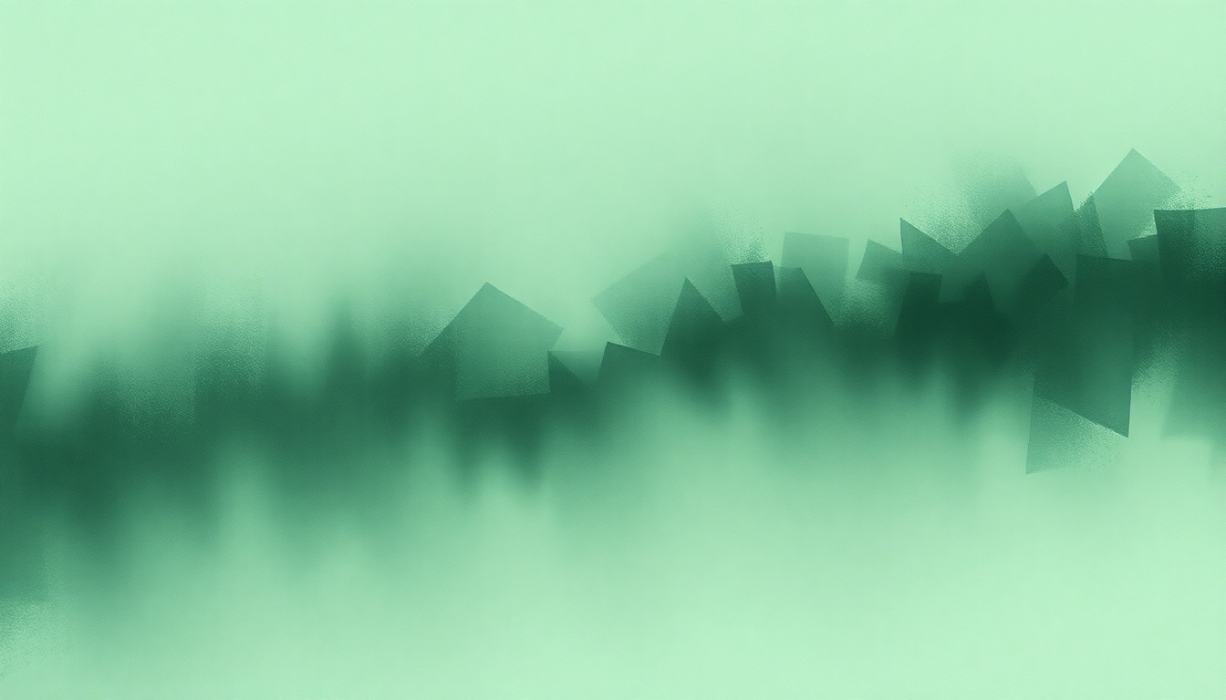 Fan-driven abstract illustration evoking the emotional arc of Theme from Foil by Autechre