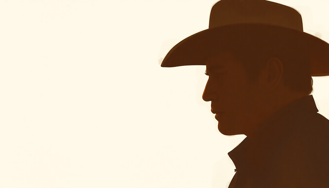 Fan-driven abstract illustration evoking the emotional arc of Then Who Am I by Charley Pride