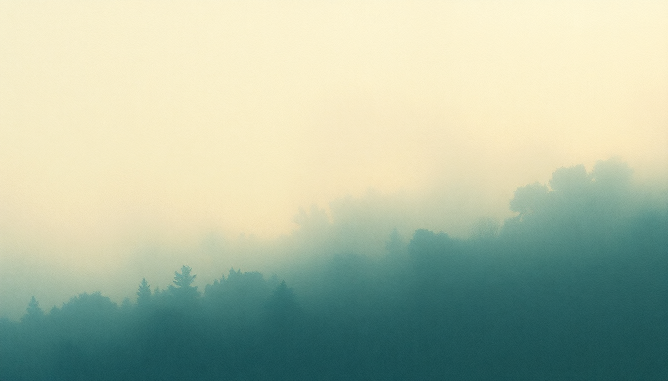 Fan-driven abstract illustration evoking the emotional arc of These Rooms by Jim Hall