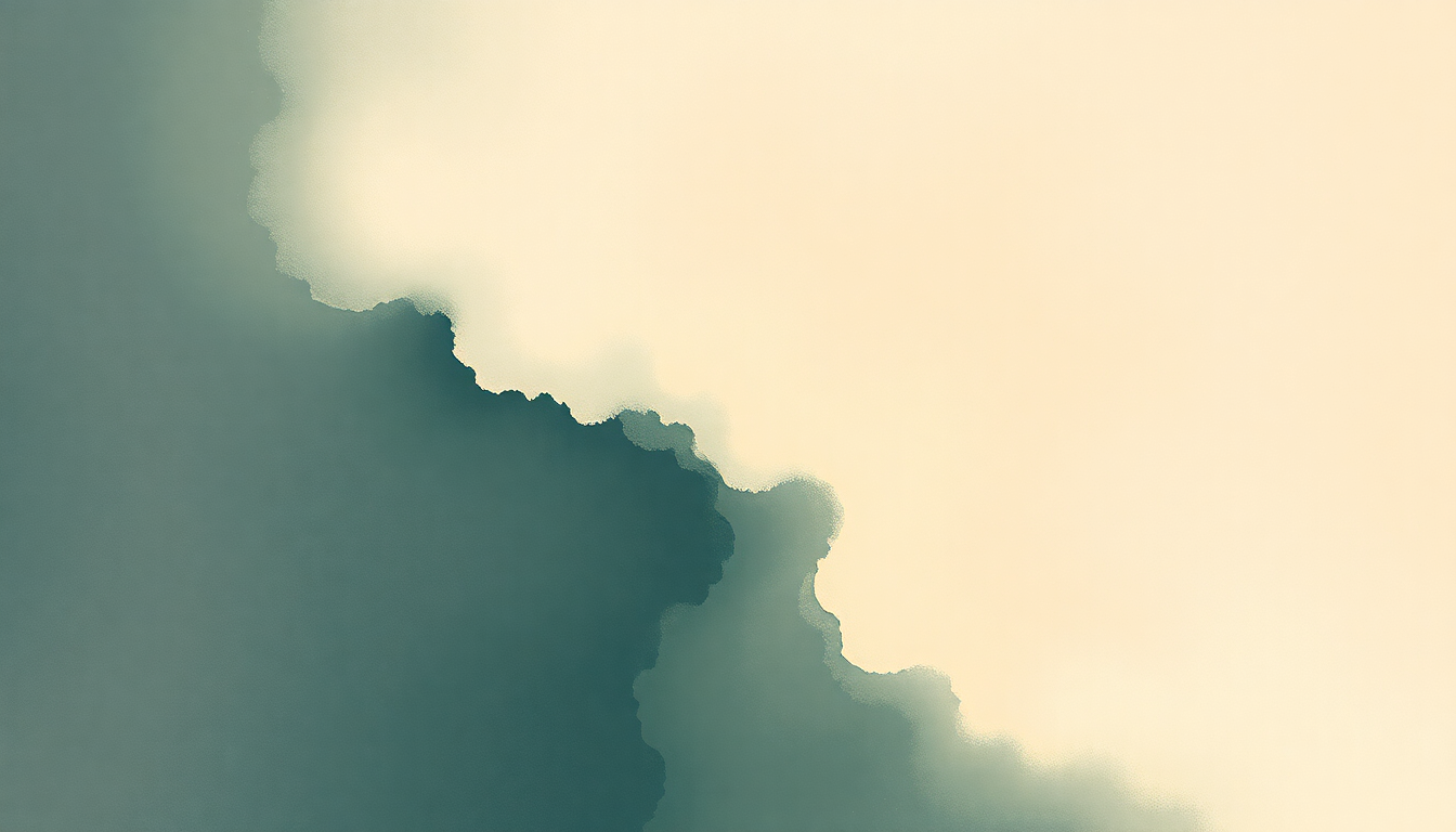 Fan-driven abstract illustration evoking the emotional arc of Thinking 'Bout You by Dua Lipa