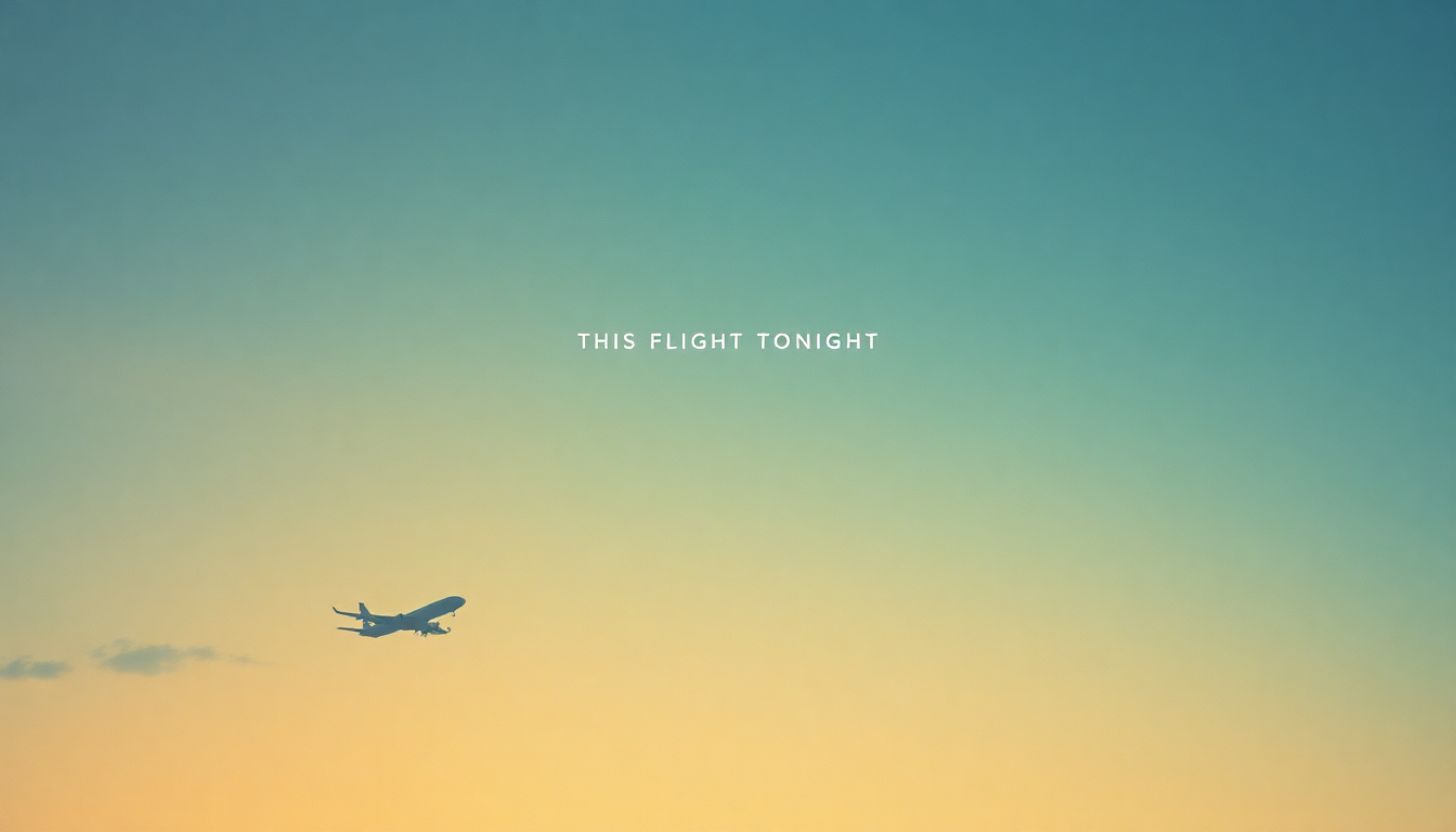 Fan-driven abstract illustration evoking the emotional arc of This Flight Tonight by Joni Mitchell