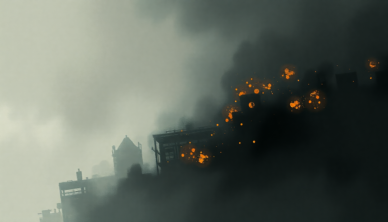 Fan-driven abstract illustration evoking the emotional arc of This Is Gospel by Panic! At The Disco