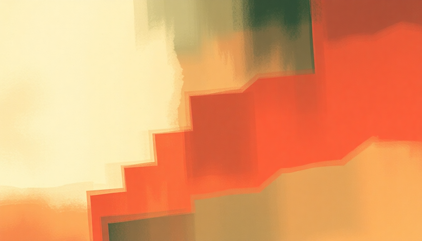 Fan-driven abstract illustration evoking the emotional arc of This Modern Love by Bloc Party