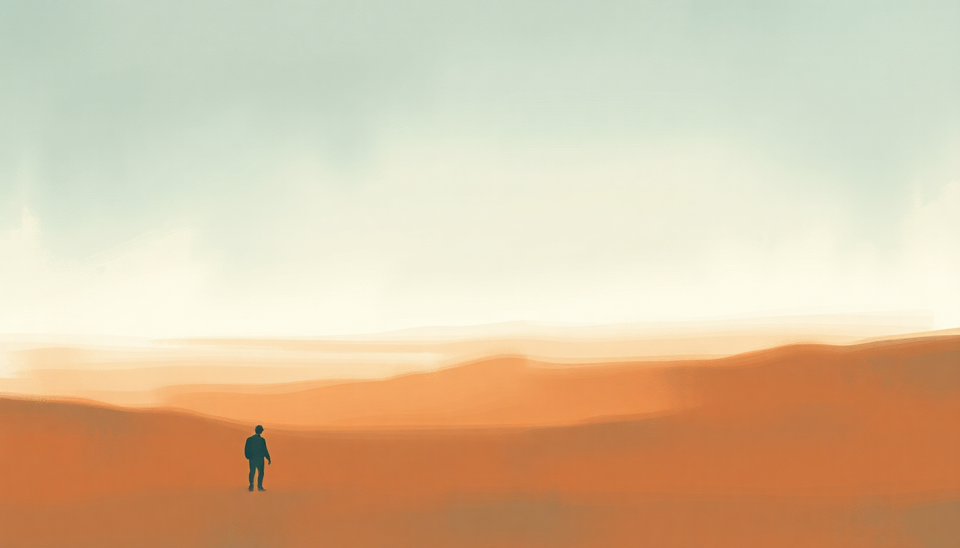 Fan-driven abstract illustration evoking the emotional arc of This Old Man by Susie Tallman