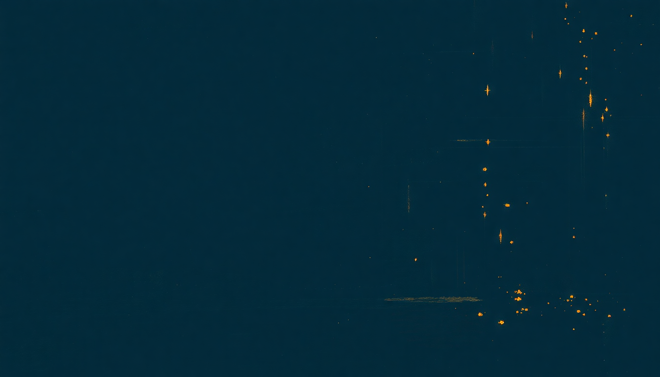 Fan-driven abstract illustration evoking the emotional arc of This Old Porch by Robert Earl Keen