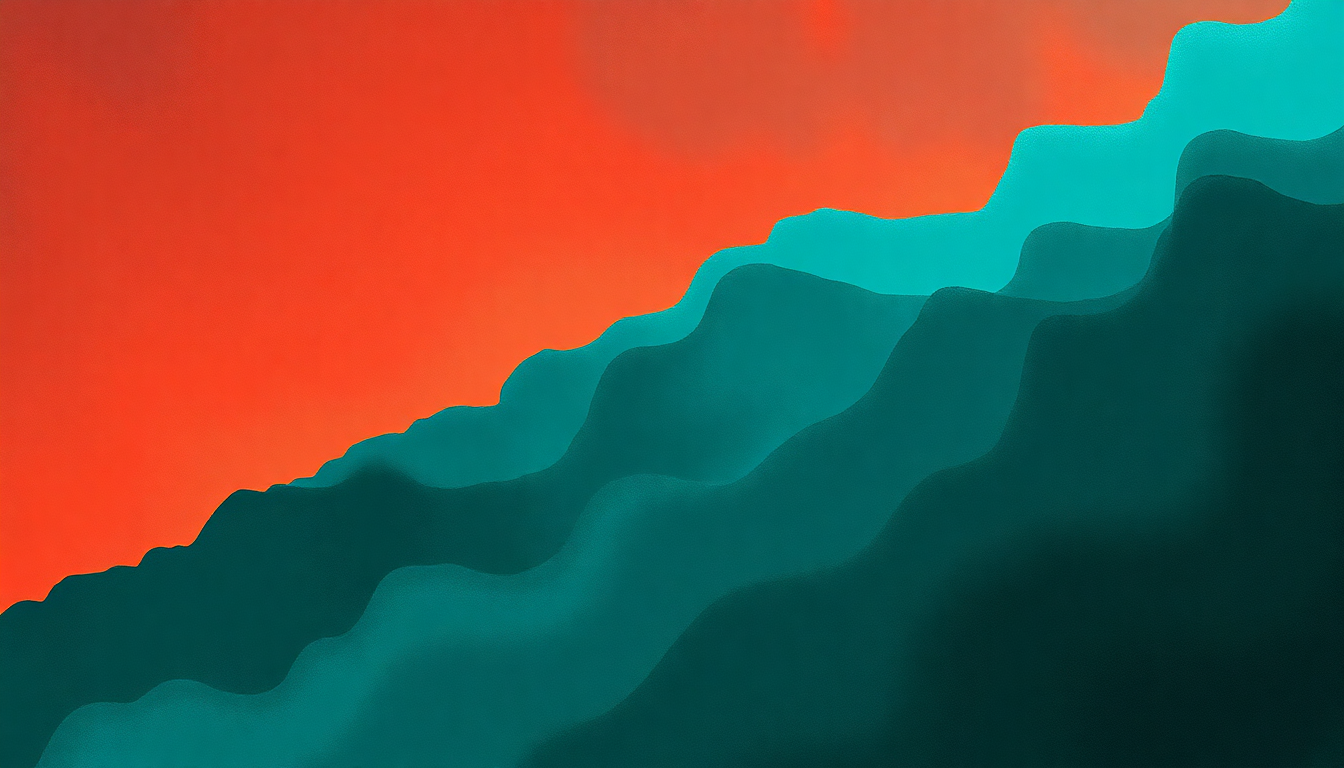 Fan-driven abstract illustration evoking the emotional arc of This Wreckage by Gary Numan